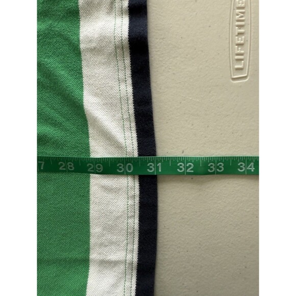 Nautica Mens Striped Polo Shirt Y2K Coastal Casual Preppy Sailboat Logo Sz Lg - Picture 7 of 7